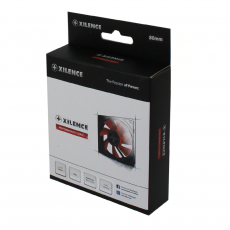 Вентилятор XILENCE XPF80.R.PWM (80x80x25mm, Hydro, 600-1800rpm, 19dBa, 4pin, PWM, black-red) RTL