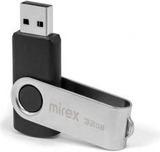 Флеш накопитель USB 2.0 32Gb Mirex Swivel (black)