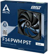 Вентилятор ARCTIC F14 PWM PST (140x140x27mm, FDB, 1350rpm, 4pin, PWM, black) RTL
