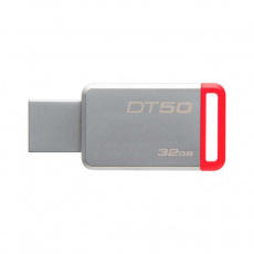 Флеш накопитель USB 3.1 32Gb Kingston DT50 (DT50/32GB, silver-red)