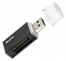Карт-ридер Buro BU-CR-3104 (microSD, SDHC, M2, MS, MS Duo, MMC, black, USB2.0)
