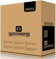 Корпус GINZZU D400 (без БП, mATX, RGB, black)