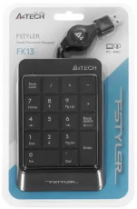 Цифровой блок A4Tech Fstyler FK13 (USB, 0.7m, black-grey)