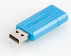 Флеш накопитель USB 2.0 16Gb Verbatim PinStripe (49068, blue)