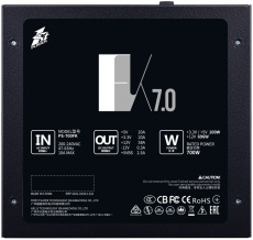 Блок питания 1STPLAYER 700W (PS-700FK, 80+, 120mm, 20+4+4+4pin, 2*PCI-E 6+2pin, 6*SATA, 2*HDD) RTL