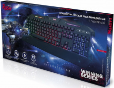 Клавиатура Smartbuy RUSH Interstellar (SBK-309G-K, USB, радужная подсветка, игровая, мультимедийная, black)