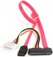 Комплект для подключения SATA устройства (CC-SATA-C1-N, кабель интерфейсный SATA 35cm + переходник SATA питания 13cm) Cablexpert