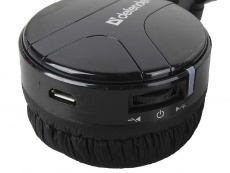 Наушники Defender FreeMotion B601 (накладные закрытые, беспроводные, Bluetooth 3.0+EDR, с микрофоном, до 11 часов работы от батареи, black)