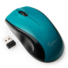 Мышь беспроводная Gembird MUSW-320 (optical, 1000dpi, AA, black-blue)