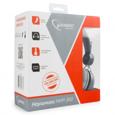 Наушники Gembird MHP-300-G (накладные закрытые, без микрофона, 1.5m, grey)