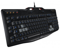 Клавиатура Logitech G105 (USB, игровая, регулируемая подсветка, black)