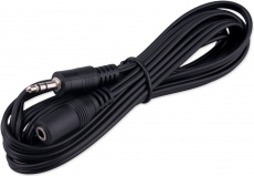 Кабель удлинительный аудио 3.5mm Jack (m) - 3.5mm Jack (f) 2.0m (CCA-423-2M-N, black) Cablexpert