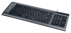 Клавиатура Oklick 350M (USB, мультимедийная, black-grey)