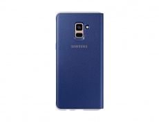 Чехол клип-кейс Samsung EF-FA730PLEGRU (для Samsung Galaxy A8+, neon, blue)