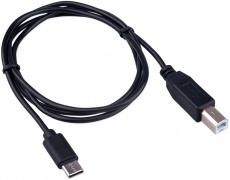 Кабель USB 2.0 Type-C - USB Bm 1.0m (GCC-USB2-CMBM-1M, медь, black) Гарнизон