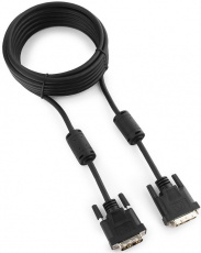 Кабель DVI (m) - DVI (m) 4.5m (CC-DVI-BK-15, single link, 2 ферритовых фильтра, экранированный, black) Cablexpert