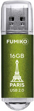 Флеш накопитель USB 2.0 16Gb FUMIKO PARIS (FPS-23, 30MB/s, green)