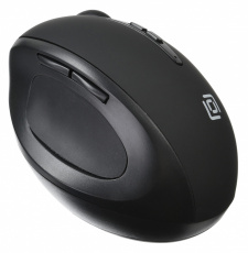 Мышь беспроводная Oklick 688MW (optical, 1600dpi, 2xAAA, эргономичная, soft-touch, black)
