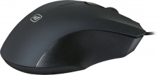 Мышь Defender #1 MM-310 (USB, optical, 1000dpi, подсветка, soft-touch, 1.35m, black)