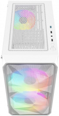 Корпус Powercase Mistral Micro A3W ARGB (CMMAW-A3) (без БП, mATX, USB3.0, 3x ARGB Fan, white)