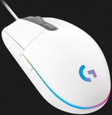 Мышь Logitech G102 (910-005809) (USB, optical, 8000dpi, игровая, RGB подсветка, программируемая, white)