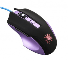 Мышь QUMO Kraken M30 (USB, optical, 3200dpi, игровая, динамическая подсветка, 1.65m, black)