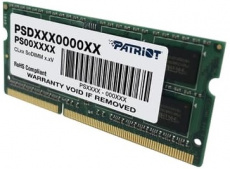 Память SO-DIMM DDR3L 4Gb, PC12800, 1600MHz, Patriot PSD34G1600L81S