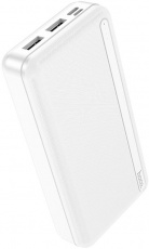 Внешний аккумулятор hoco J91A (литий-полимерный, 20000mAh, 2*USB 2.1A, вход 2A, white)