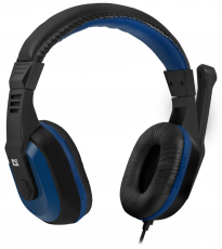 Наушники Defender Warhead G-190 (накладные закрытые, c микрофоном, игровые, 2.5m, blue-black)