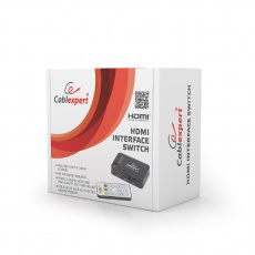 Переключатель HDMI Cablexpert DSW-HDMI-52 (5 устройств -> 1 монитор/ТВ, пульт ДУ, black)
