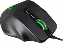 Мышь Redragon AATROX (USB, optical, 12400dpi, игровая, RGB подсветка, редактор макросов, эмуляция клавиш клавиатуры, soft-touch, 1.8m, black)