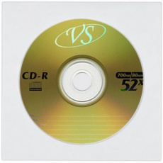 Диск CD-R VS (700Mb, 52x, 1шт., конверт)
