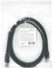 Кабель USB 2.0 Am - Af удлинительный 3.0m (USB02-10, black) Defender