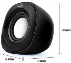Колонки FUMIKO VEKTOR (3W, USB, black)