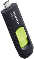 Флеш накопитель USB 3.2 32Gb ADATA UC300 (ACHO-UC300-32G-RBK/GN, OTG Type-C, 100MB/s, black-green)