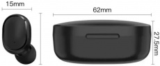 Гарнитура TWS E6S (затычки, беспроводная, Bluetooth 5.0, с микрофоном, до 3 часов работы от батареи, green)
