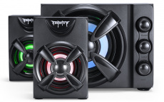 Колонки QUMO Trinity AS002 (9W, USB, RGB подсветка, black)