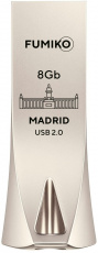 Флеш накопитель USB 2.0 8Gb FUMIKO MADRID (FMD-02, silver)