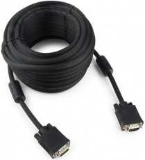 Кабель SVGA Pro 15m/15m 15.0m (CC-PPVGA-15M-B, медь, соединительный, 2 ферритовых фильтра, тройное экранирование. black) Cablexpert