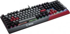 Клавиатура MSI Vigor GK30 INFRARED (USB, регулируемая подсветка, игровая, мультимедийная, 1.8m, black)
