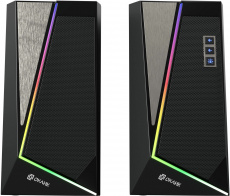 Колонки Oklick OK-125 (2x6W, USB, RGB подсветка, black)