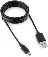 Кабель USB 2.0 Am - micro USB 1.8m (CC-mUSBDS-6, 2.4A, мультиразъём, black) Cablexpert