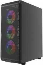 Корпус Powercase Mistral EA22 (CMAEA22-L4) (без БП, ATX, USB3.0, 4x rainbow LED Fan, black)