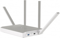 Роутер Keenetic Giga (KN-1011) (574/1201Mbps, 2.4/5GHz, 4 port, 1000Mbps, 4 внешние несъёмные антенны 5dBi, порт SFP 1000Mbps, 2*USB, Bluetooth 5.1, USB Printer/FTP Server/3G/4G/LTE, grey-white)