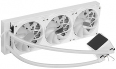 Водяное охлаждение ARDOR GAMING Frostwave 360 SS (1150/1151/1155/1156/1200/1366/1700/2011/AM4/AM5, Радиатор: Al, Водоблок: Cu, 3 вентилятора: Hydro, 120mm, 900-1800rpm, 24-35dBa, 4pin, PWM, ARGB LED, Помпа: 2500rpm, 3pin, 300W, white) RTL