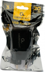Адаптер питания Cablexpert MP3A-PC-45 (100-240V - USB Type-C, 3А, 20W, black)