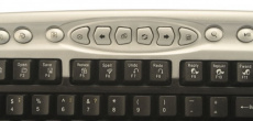 Клавиатура Oklick 330M (USB+PS/2, USB порт, black-silver)