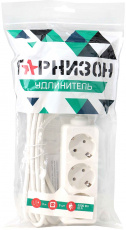 Сетевой удлинитель Гарнизон (EL-NLB3-W-3, 3 розетки, 3 метра, 10A, 0.75mm2, white) OEM