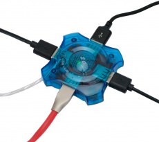 USB 2.0 HUB Gembird UHB-C224 (4 порта, 0.8m, blue)