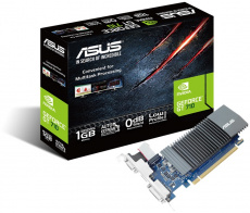 Видеокарта ASUS GF GT710 1Gb (GT710-SL-1GD5-DI, 64bit, GDDR5, DVI+HDMI+CRT) OEM